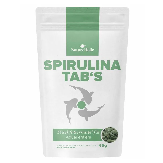 NatureHolic Spirulina Tabs Ergänzungsfutter 45g Garnelenfutter