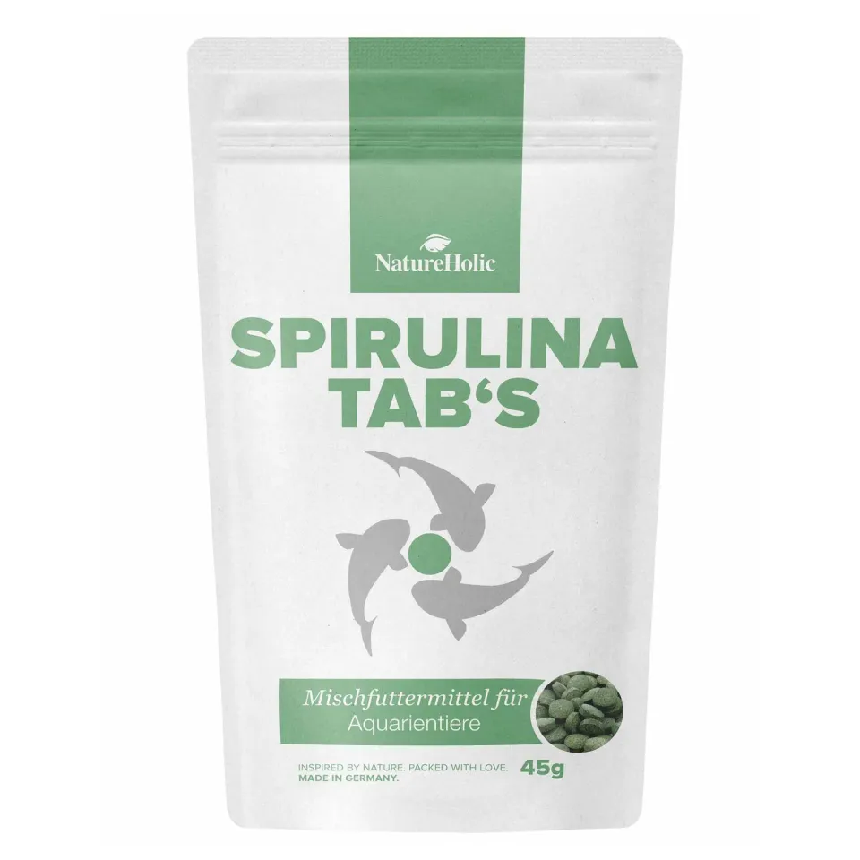NatureHolic Spirulina Tabs Ergänzungsfutter 45g Garnelenfutter