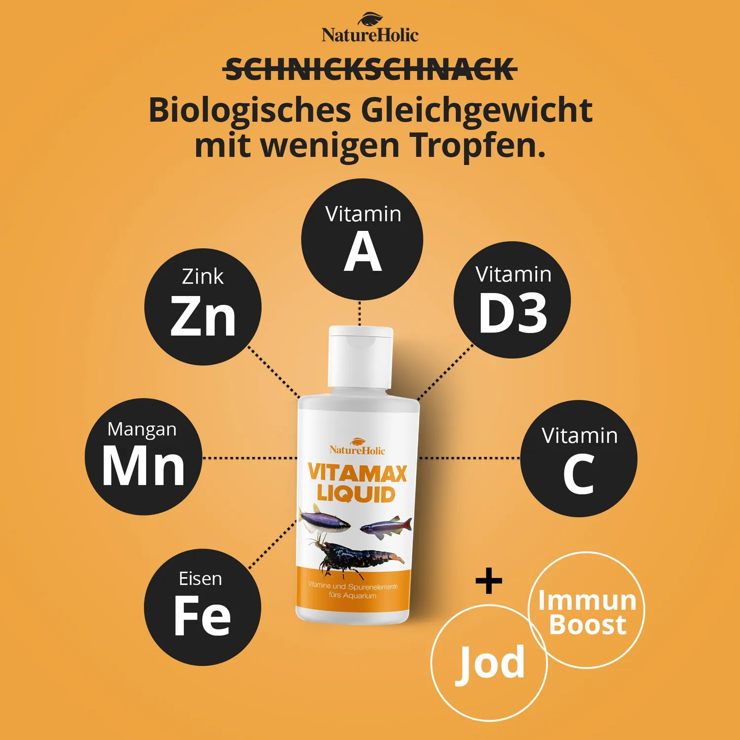 NatureHolic VitaMax Liquid Vitaminkur 125ml Aquarium